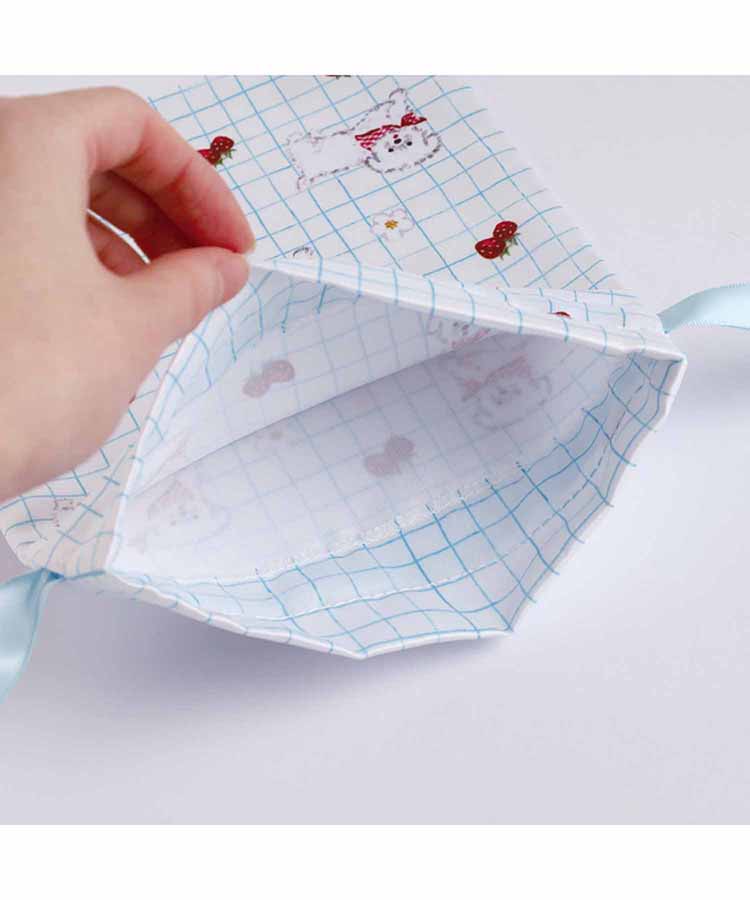 利光春華サテン巾着