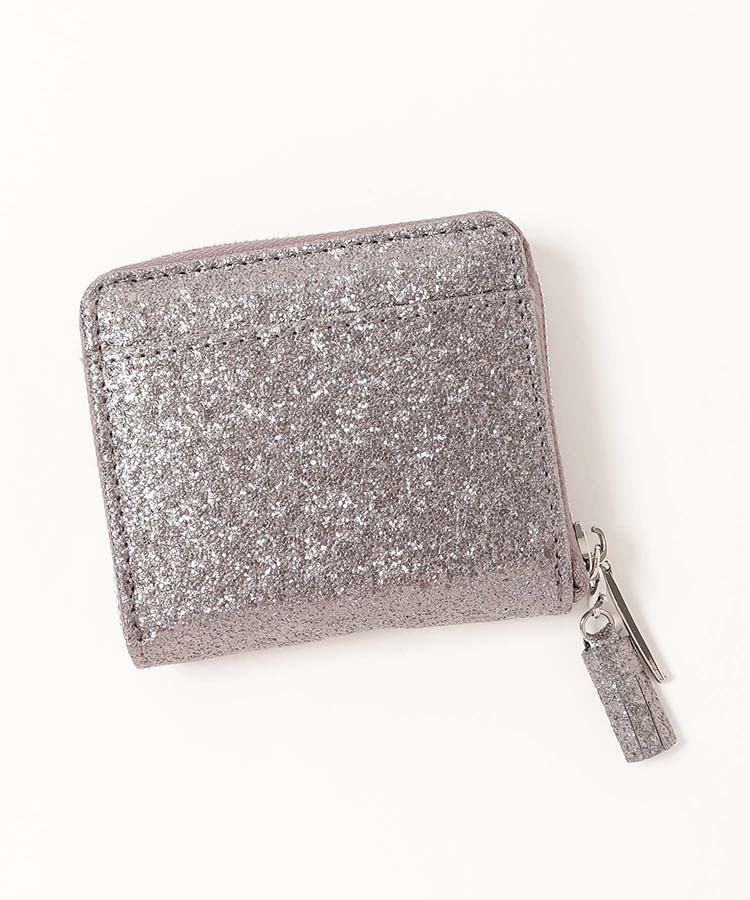 ピソラロメタリックラウンドファスナー財布