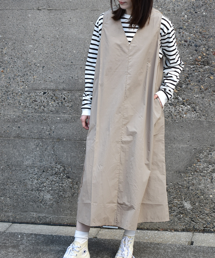 ナイロンワッシャージャンパースカート