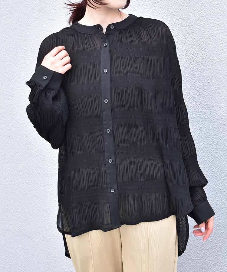 マジョリカプリーツブラウス
