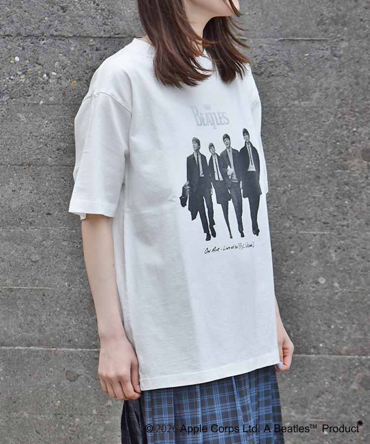 THE BEATLESレコードプリントTシャツ