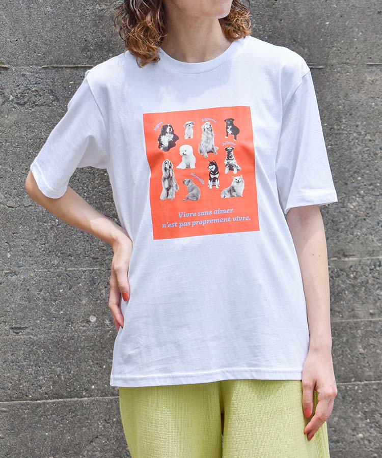 ≪SALE≫モノクロームペットTシャツ