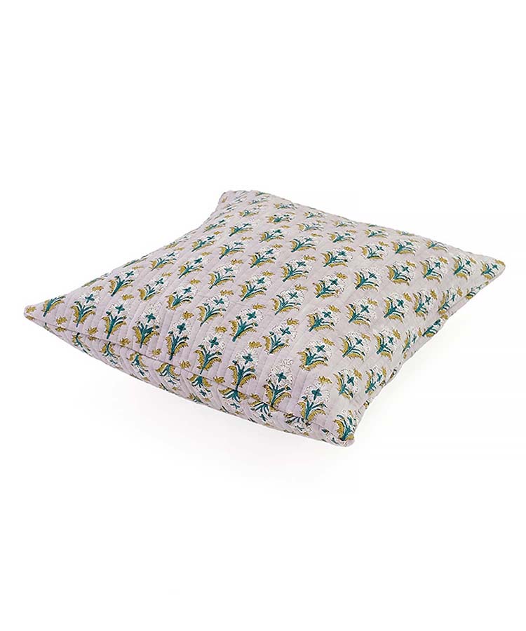 ブロックプリントクッション