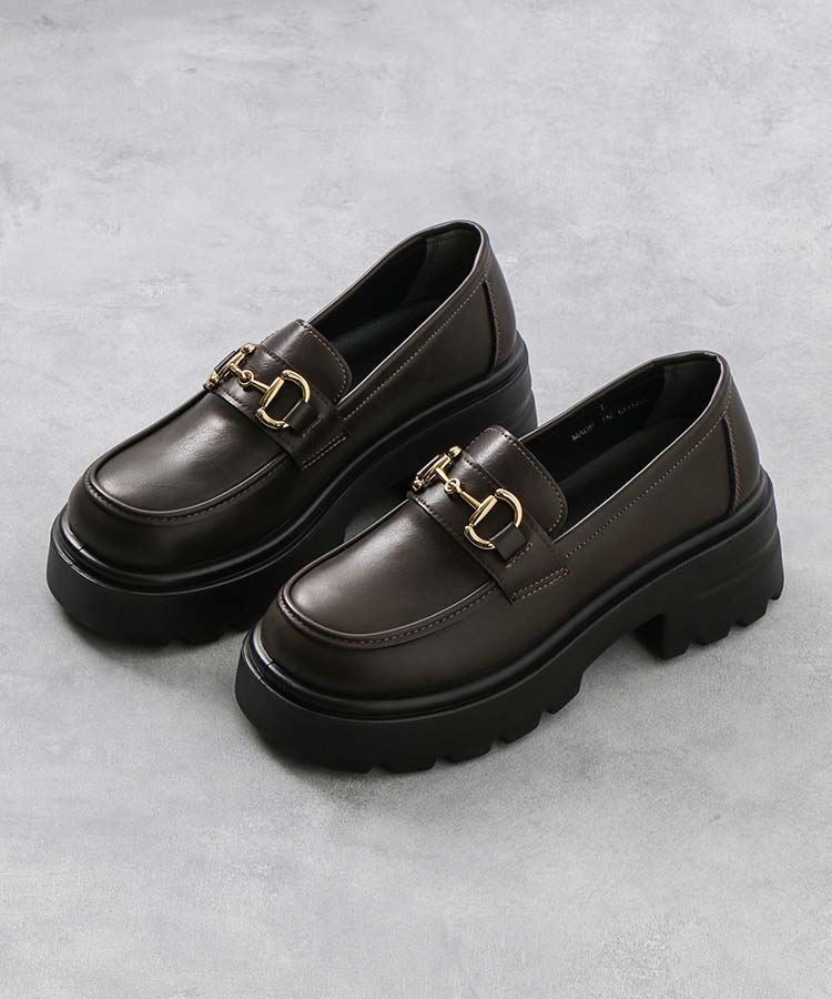 ≪SALE≫【WEB限定】ビット厚底ローファー