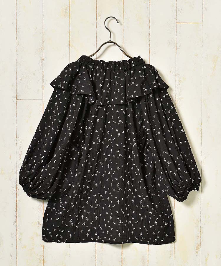プチフラワーフリルブラウス
