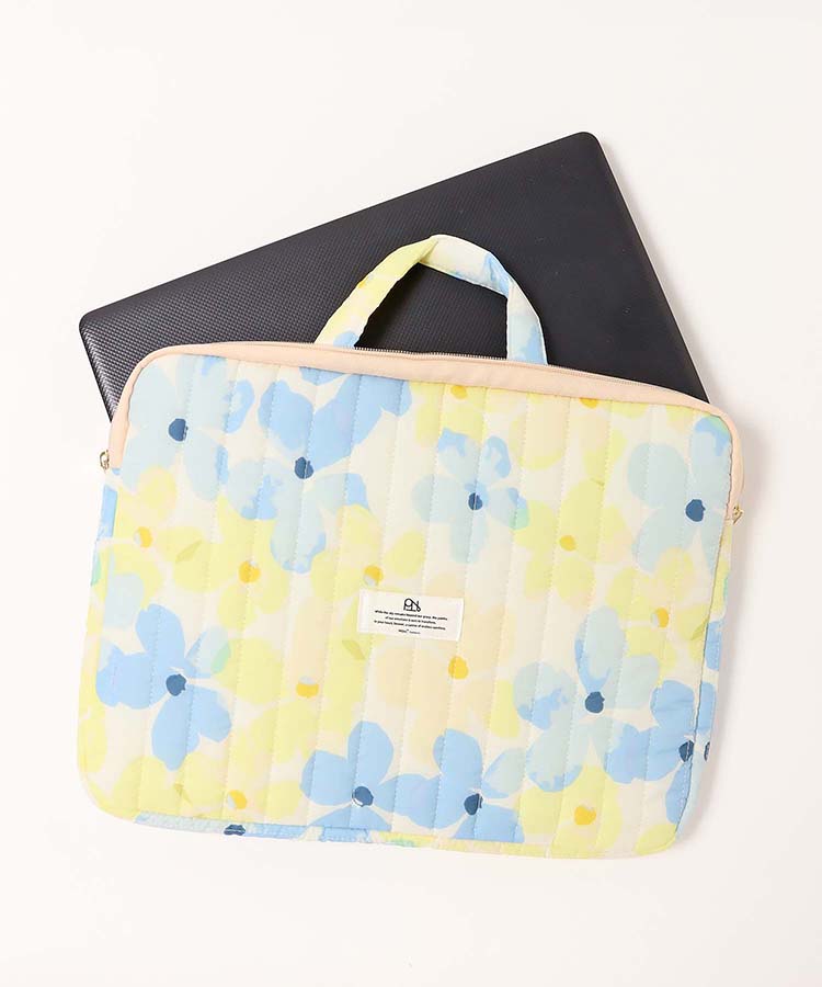 【WEB限定】フラワーはっ水キルティングPCケースL