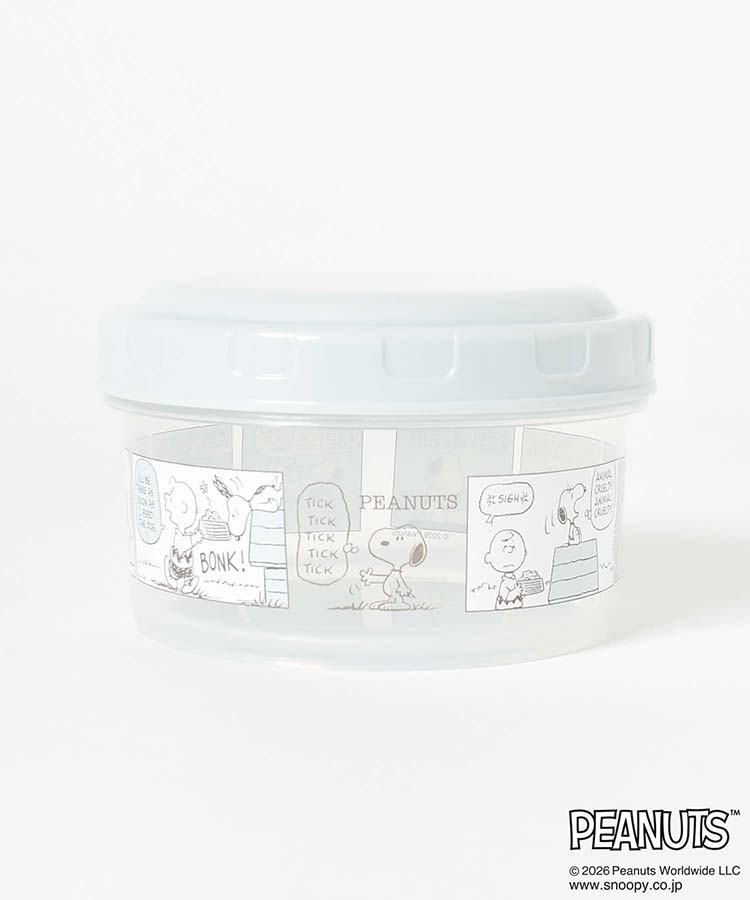 スヌーピー スモーキーパステルラウンドコンテナ2P