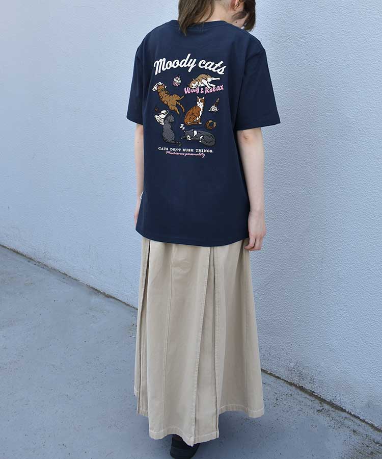 のんびりcat刺繍Tシャツ