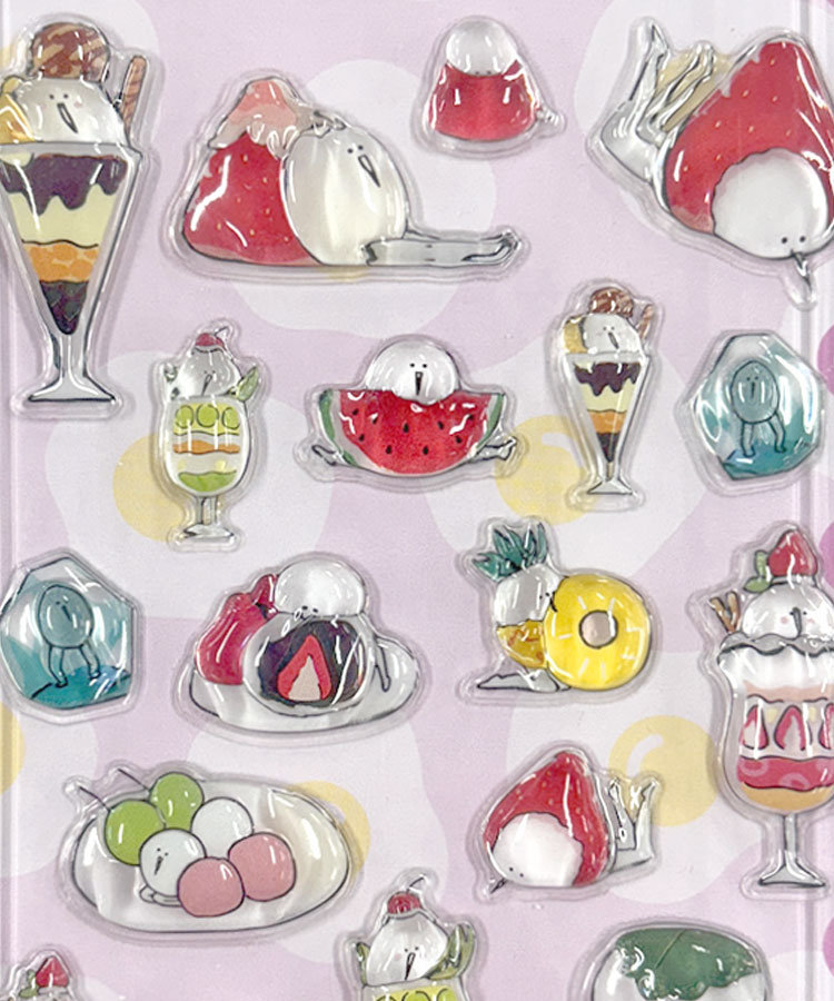 【WEB予約 2/25～順次発送】たまごあしのぷっくりシール