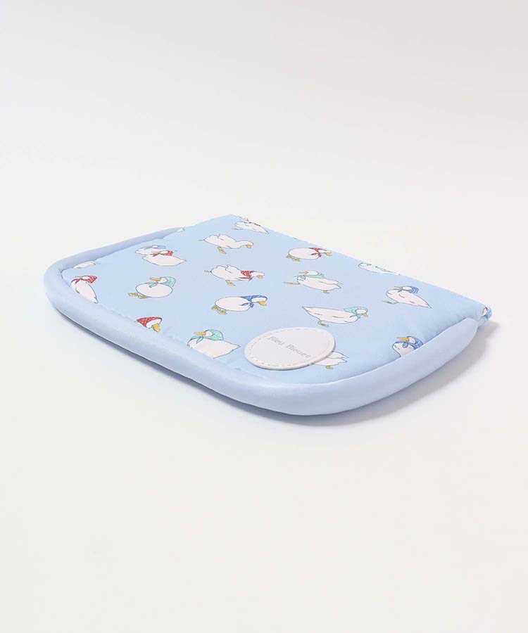 おさんぽダックサテンフラットポーチ