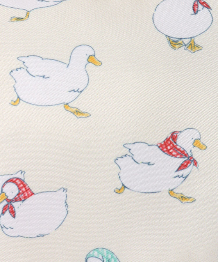 おさんぽダックサテンボックスポーチ