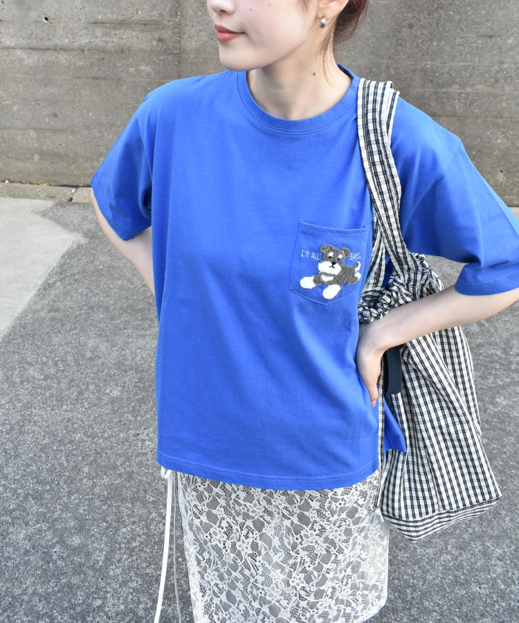 おすわりシュナウザーサガラTシャツ