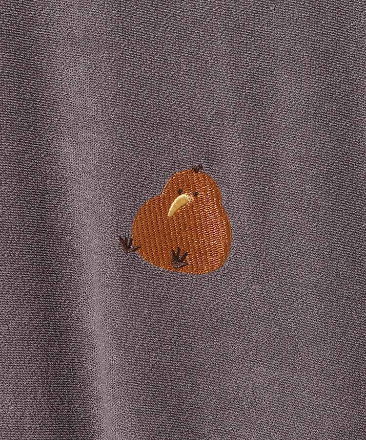 どうぶつ刺繍パイルルームウェア上下セット