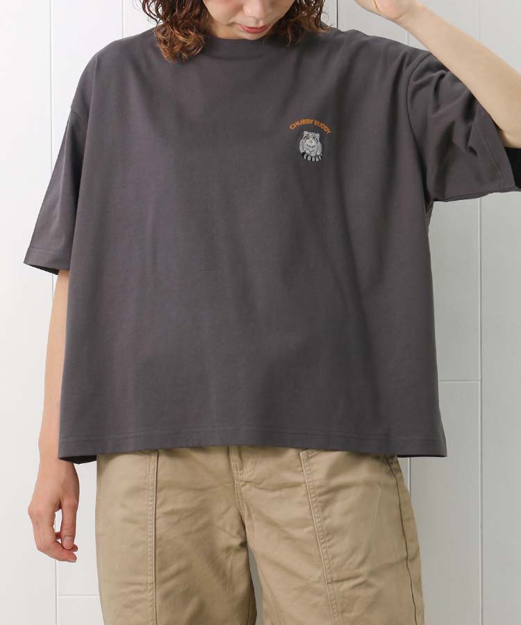 ≪SALE≫マヌルネコ刺繍Tシャツ
