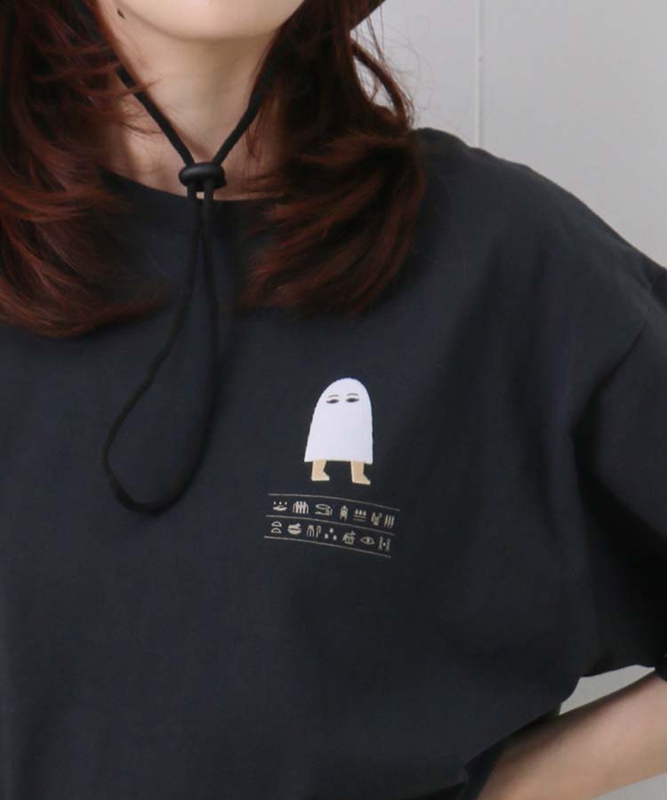 古代フロッキープリントTシャツ