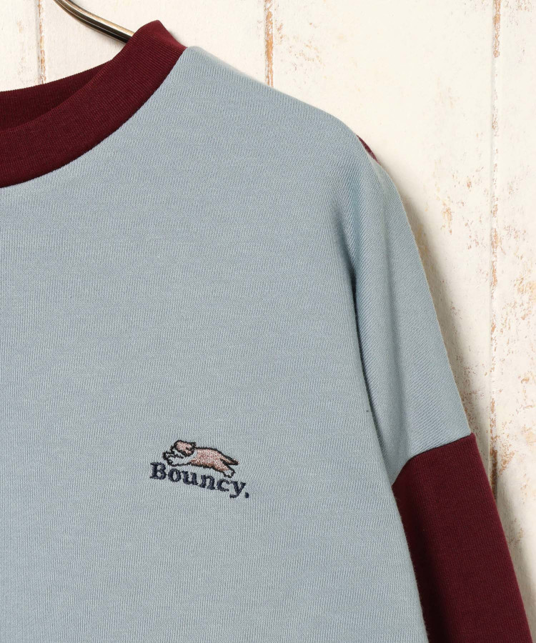 Bouncy.オーバーサイズ切り替えスウェット