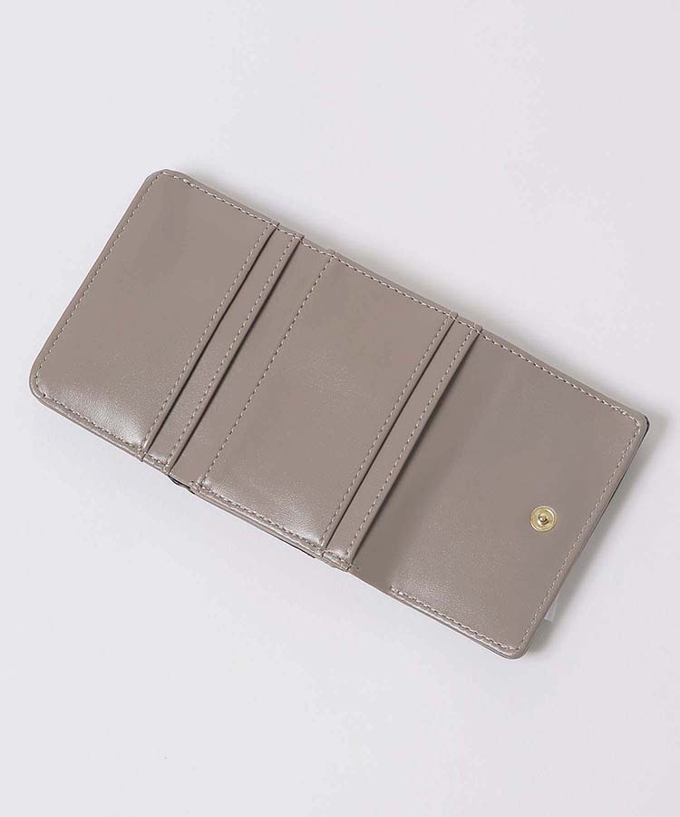 ≪SALE≫上品プレートがま口折財布