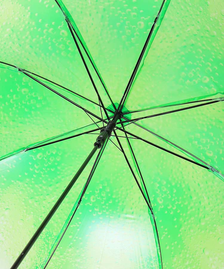 旅する喫茶クリームソーダ雨長傘 グリーン