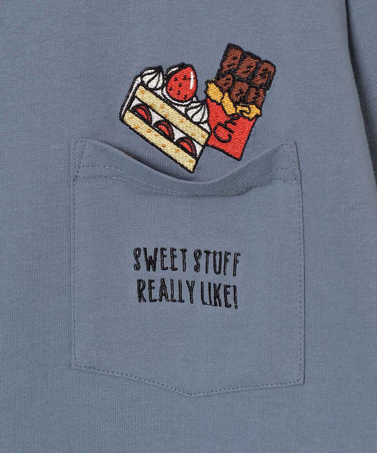 ≪OUTLET≫デザートポケット刺繍Tシャツ