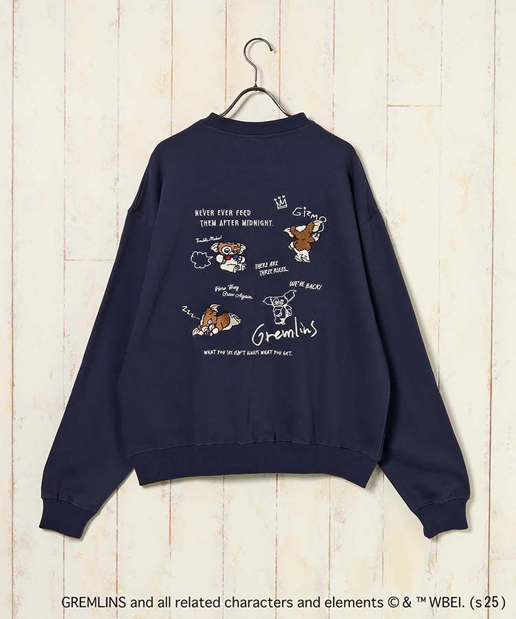 グレムリン刺繍トレーナー