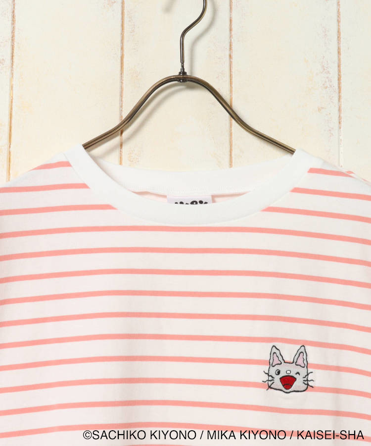 ノンタンボーダー刺繍Tシャツ