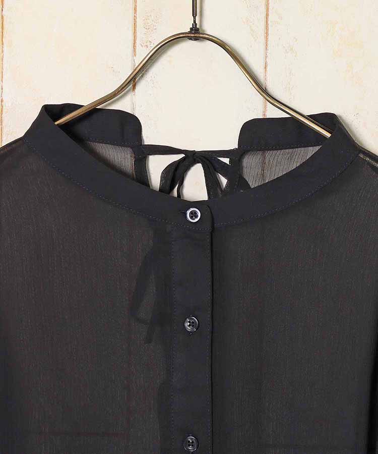≪SALE≫シアーバックリボンブラウス