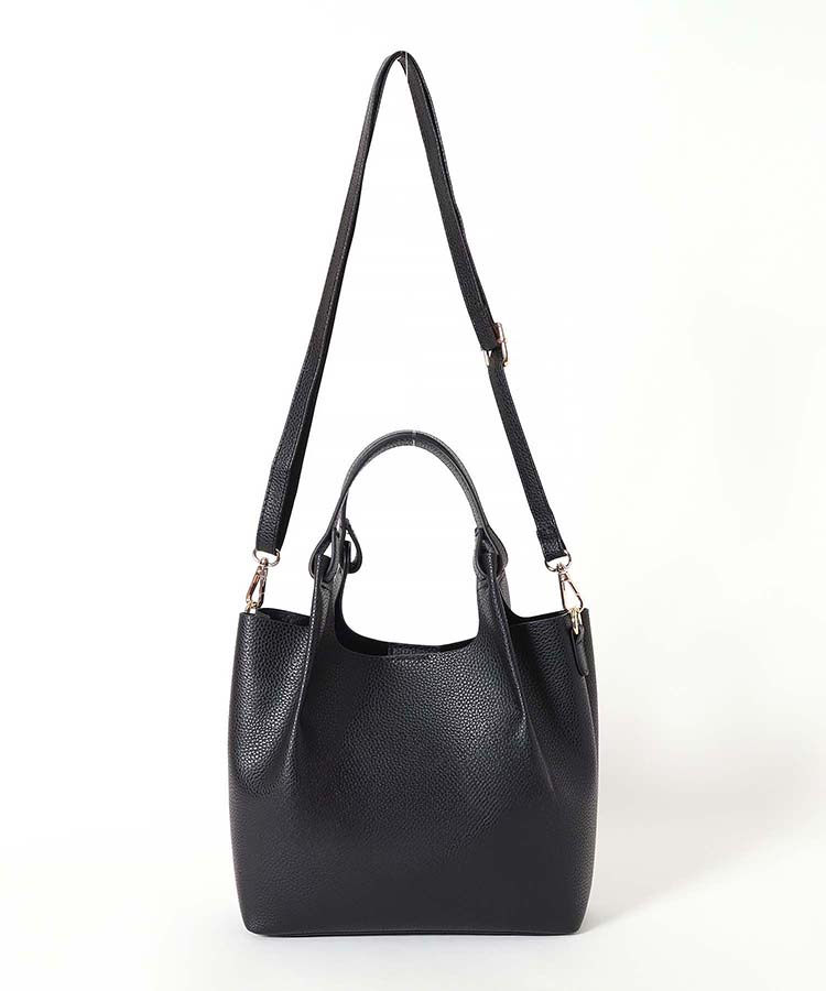 ≪SALE≫一枚合皮タックミニトート