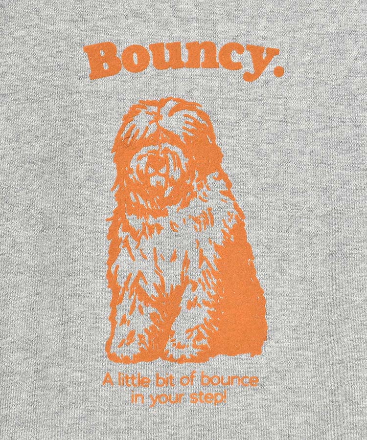 Bouncy.フロッキープリントスウェット