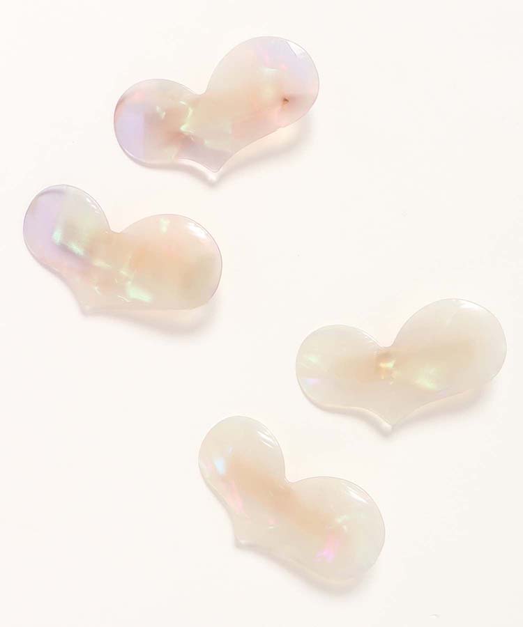 ぷっくりハートクリップ