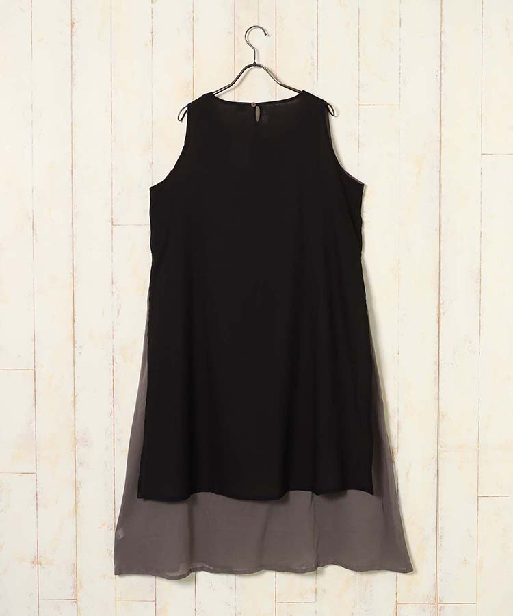 ≪SALE≫袖なしシンプルワンピース