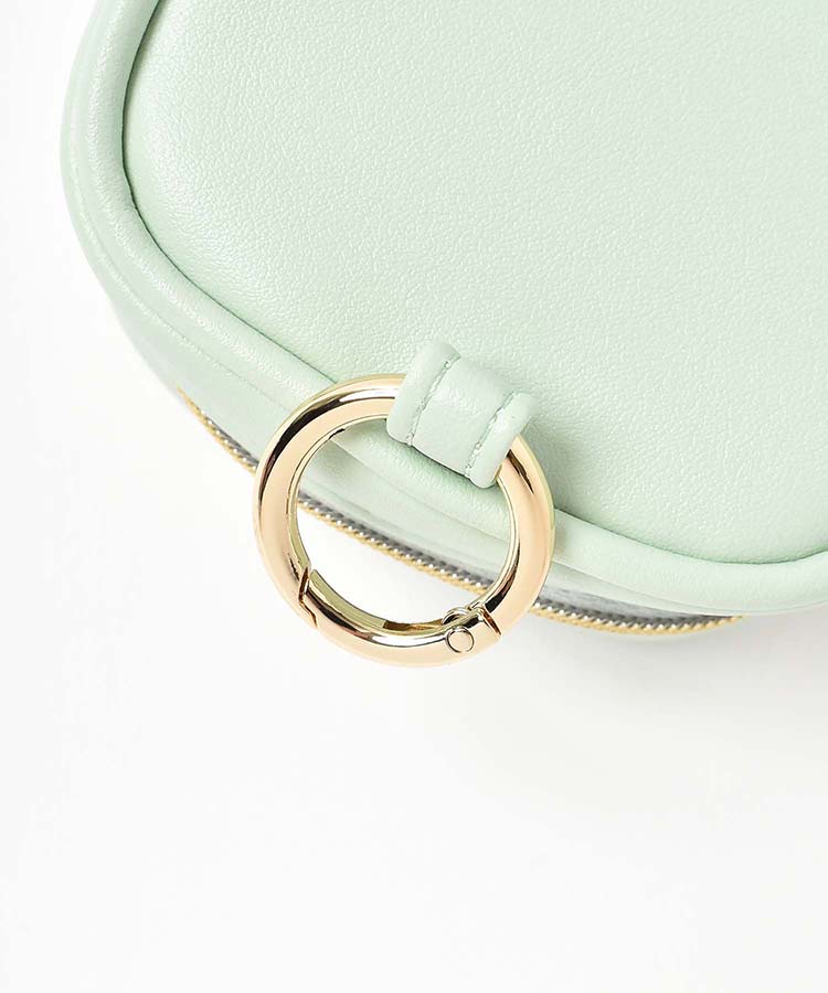 ≪SALE≫リボンカラビナクリアミニポーチ