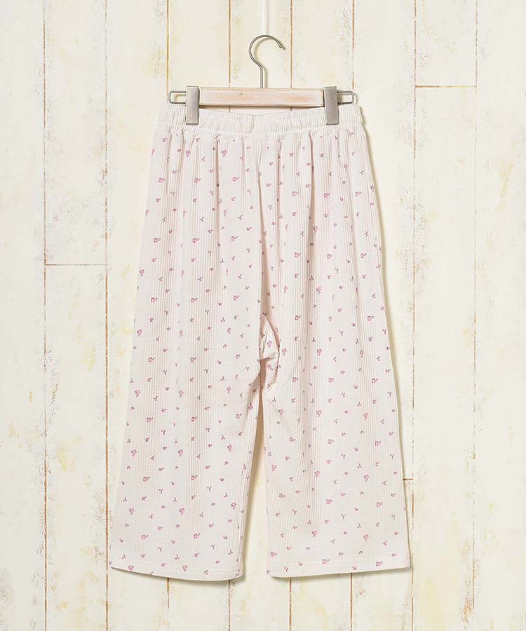 ≪SALE≫フラワーワッフルルームウェア上下セット