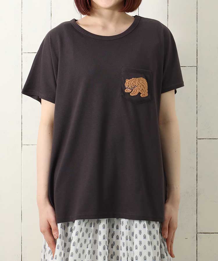 ≪SALE≫木彫りのクマサガラTシャツ