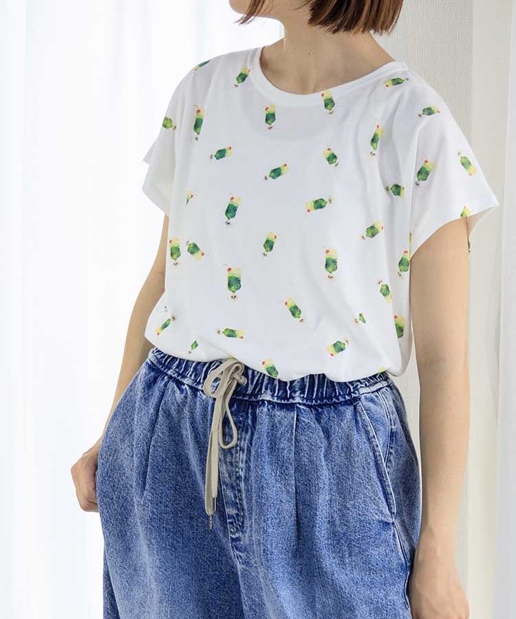 クリームソーダ総柄Tシャツ