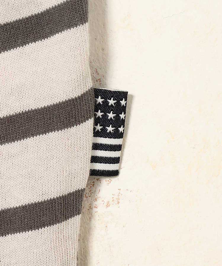 ≪SALE≫コットンタックスリーブボーダーTシャツ