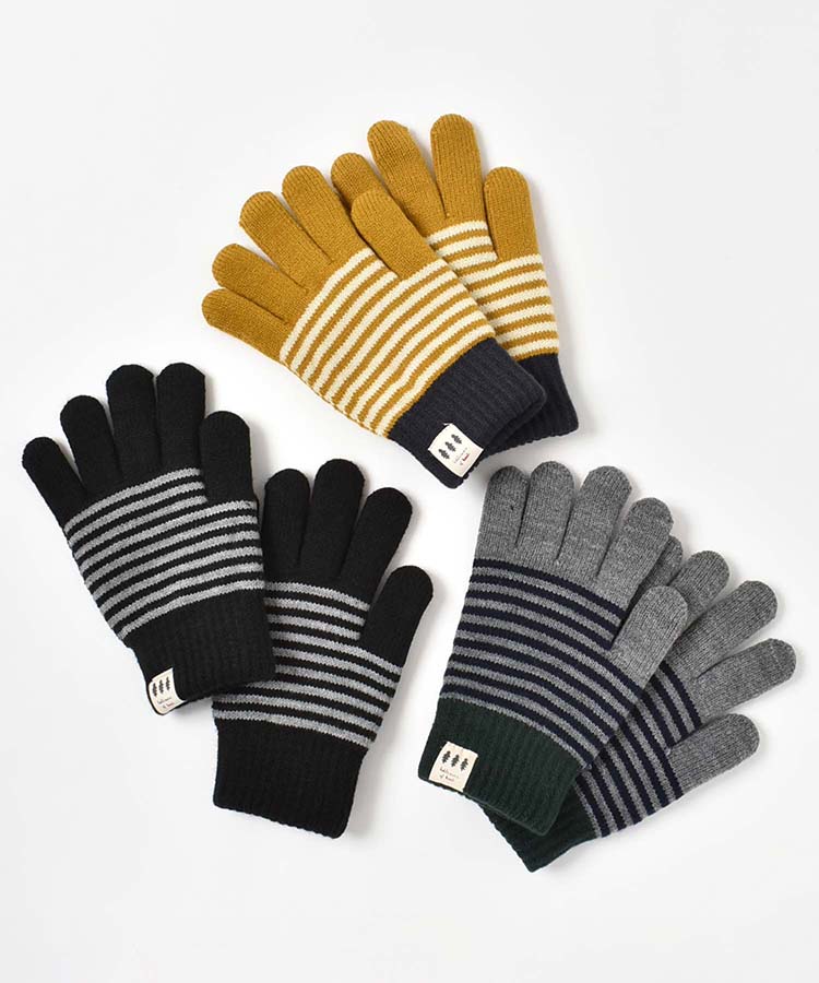 ≪SALE≫ボーダーニットグローブ