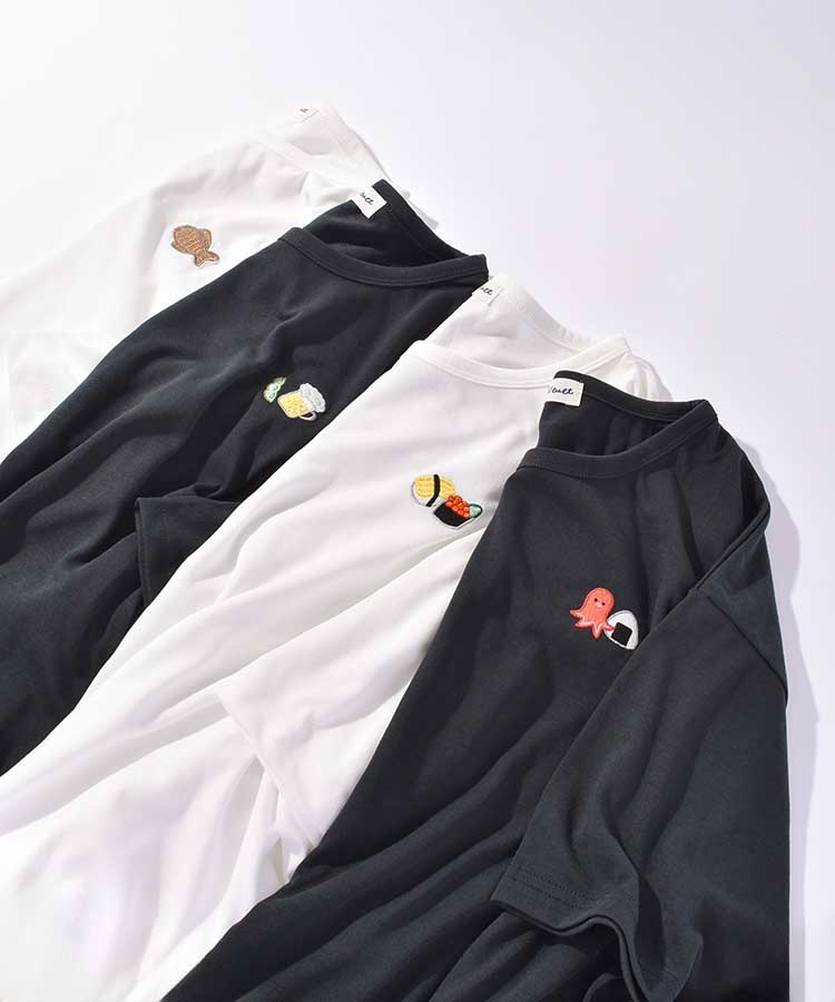 ≪SALE≫たい焼き刺繍Tシャツ
