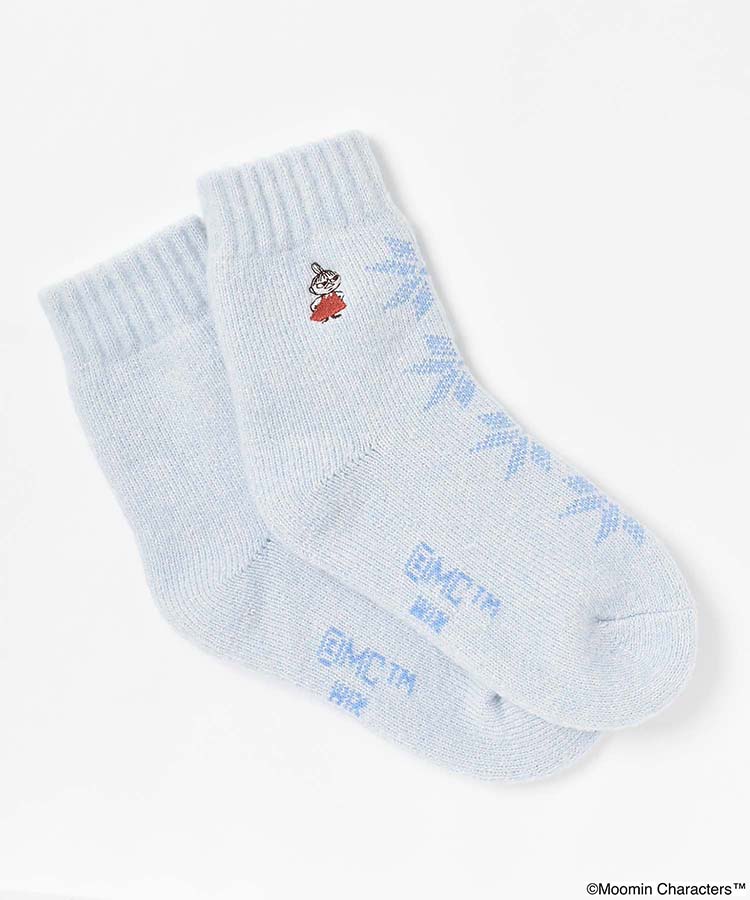 リトルミイ刺繍雪柄ルームソックス