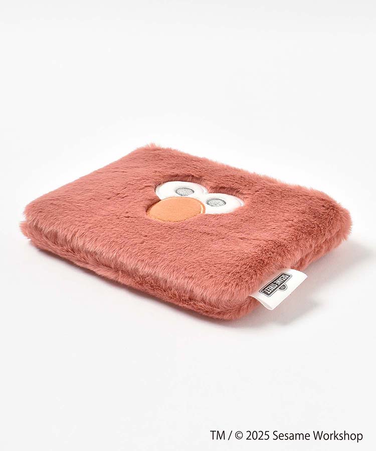 SESAME STREET FACE FURミニフラットポーチ