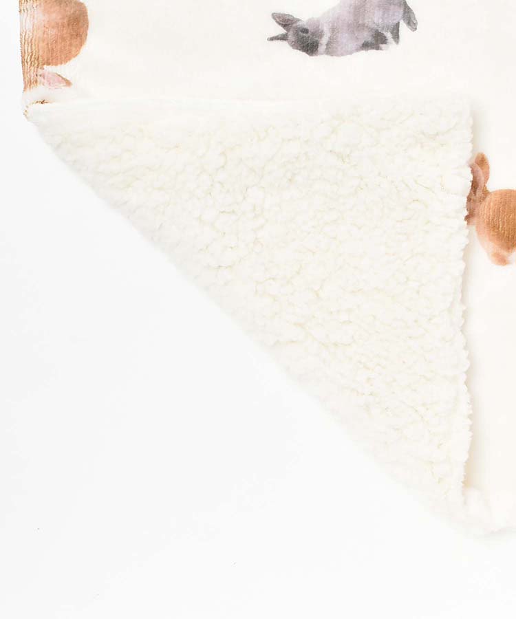 モチーフプリント3wayひざ掛け