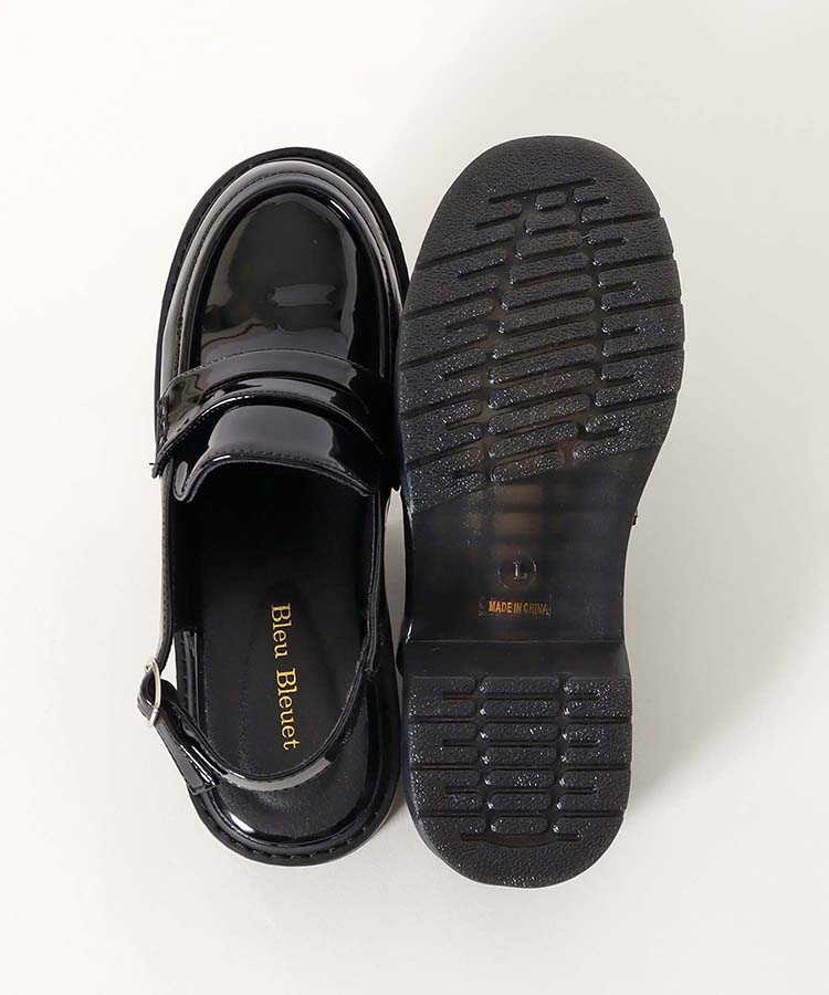 バックベルトローファー