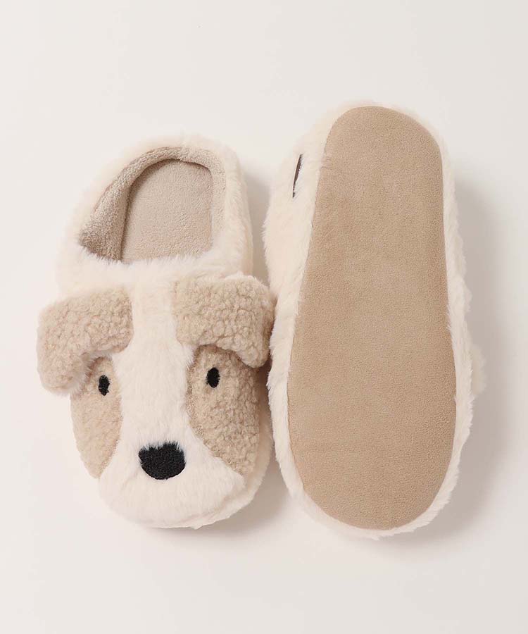 ブチ柄イヌボアスリッパ