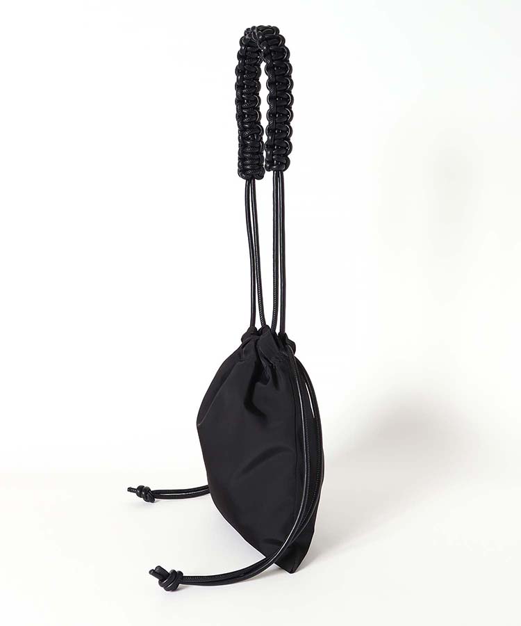 編み込み巾着ショルダー