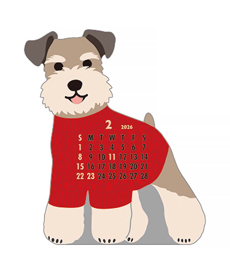 アニマルダイカットカレンダー26