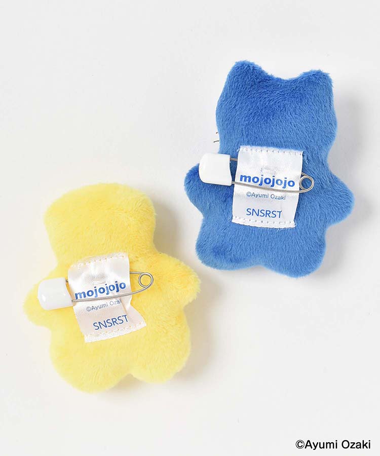 【WEB限定】mojojojoぬいぐるみバッジ付きポーチ