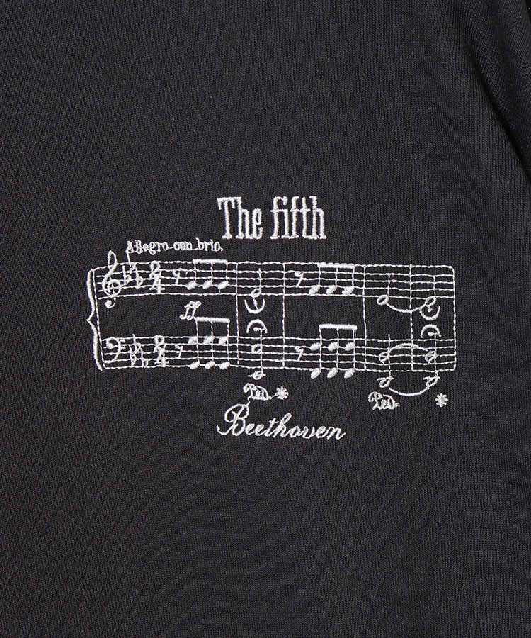 ベートーヴェン楽譜刺繍スウェット
