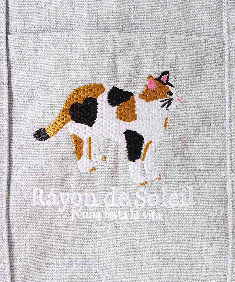 アニマル刺繍保冷トート