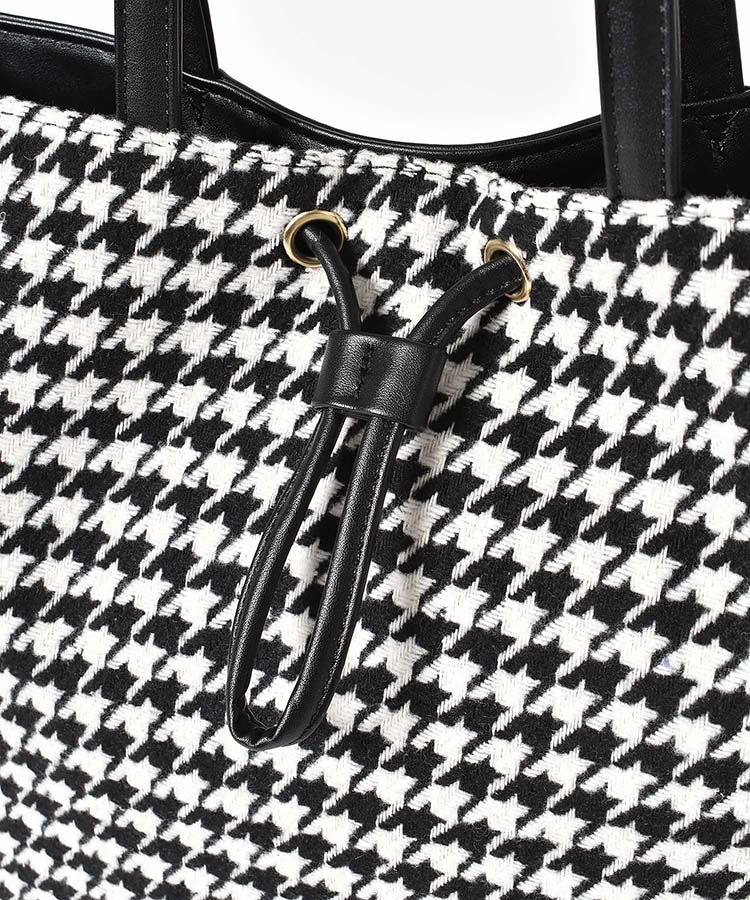 合皮フロントドロストトート