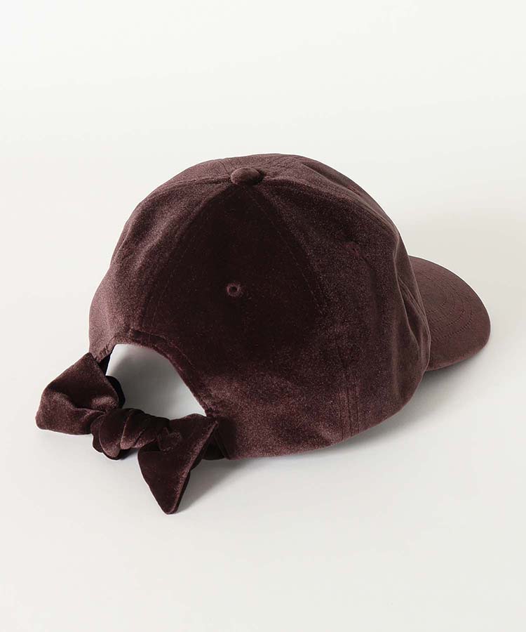 ベロアリボンキャップ
