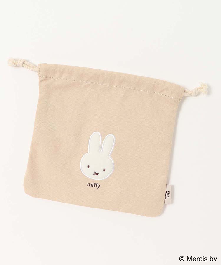 BRUNA FLUFFY APPLIQUE巾着